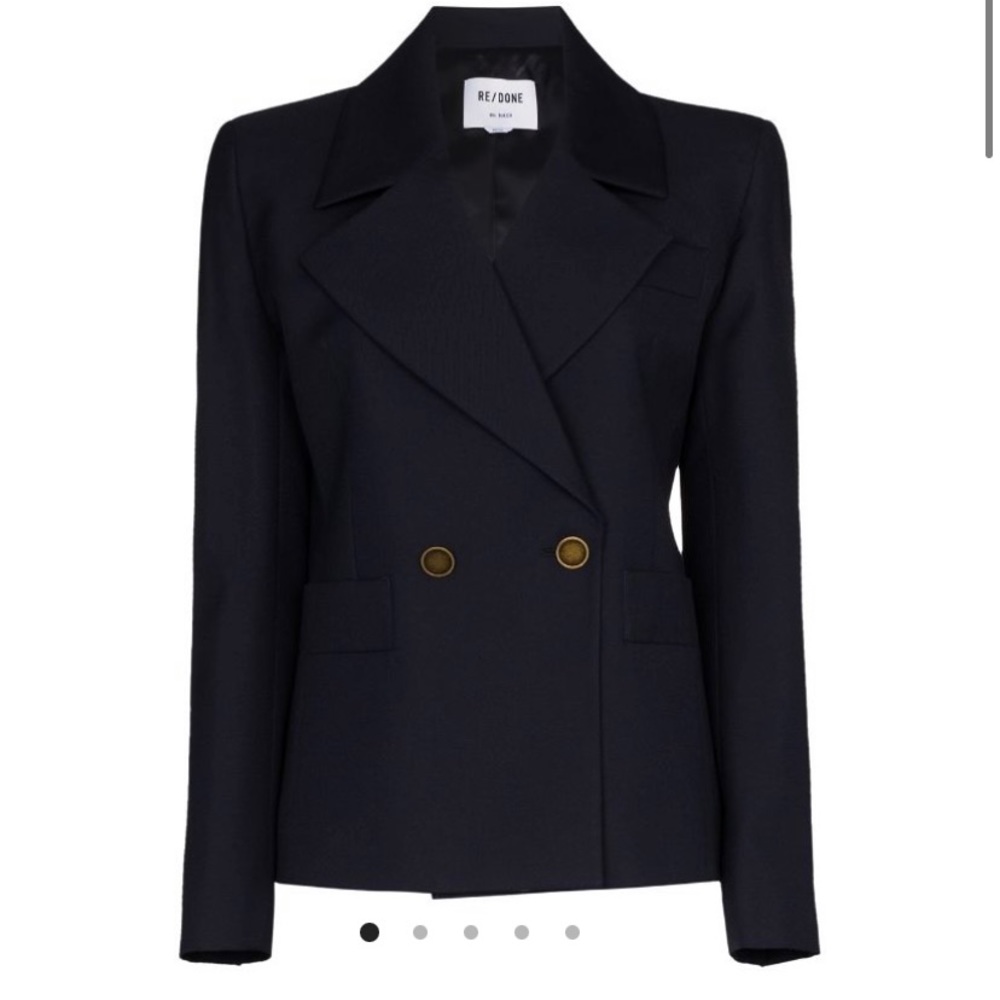 RE/DONE ‘80s Double Breasted Wool Blazer